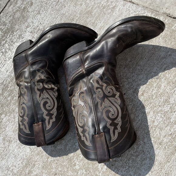 Double H Cowboy Boots Work Western Brown Leather Oil Resist DH3255 Men’s 9 D main image 6